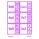 Square Numbers Clip Cards and Worksheets